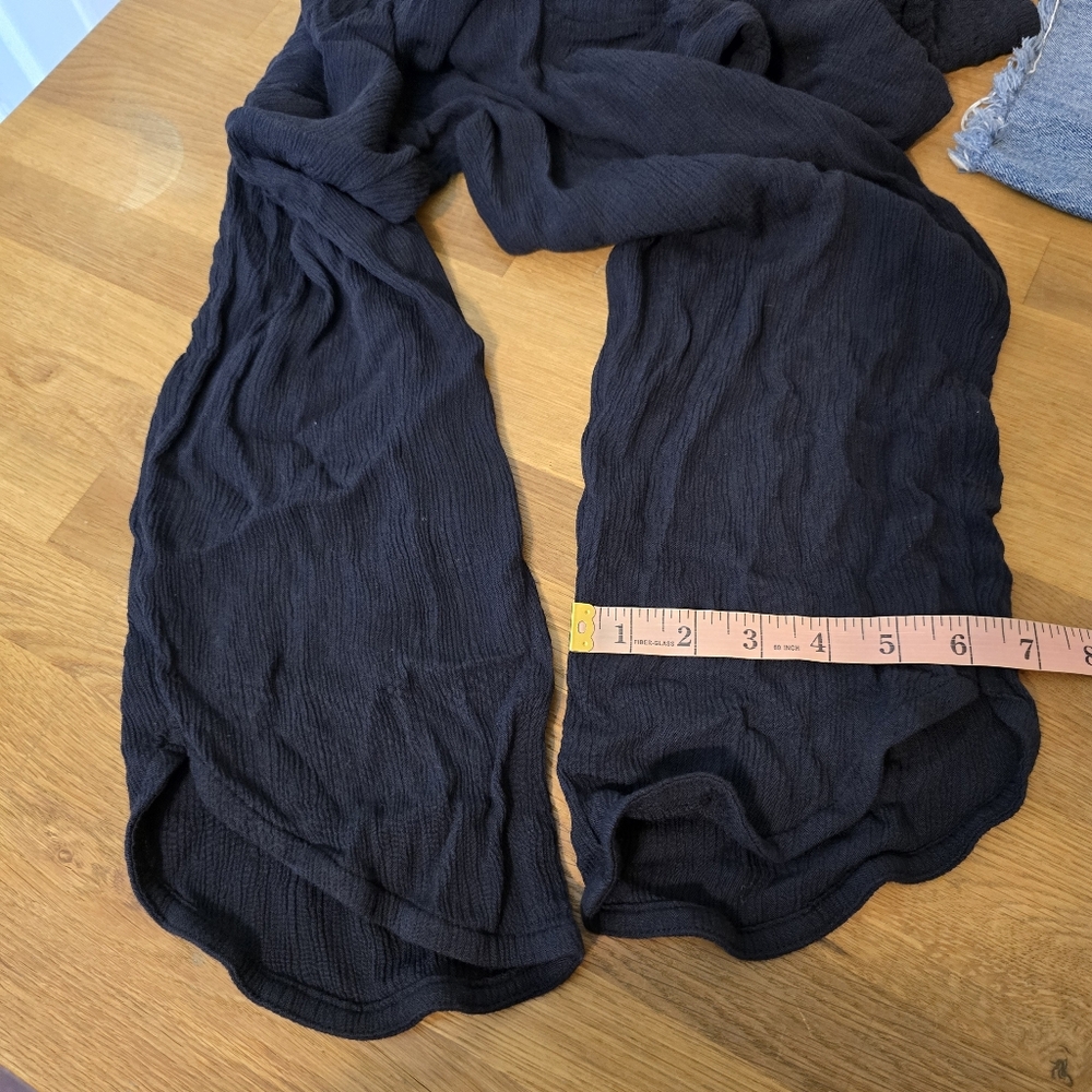 🔴 3/$15 Prana Fernie Jumpsuit Black Strappy Cropped Length S - Picture 15 of 16